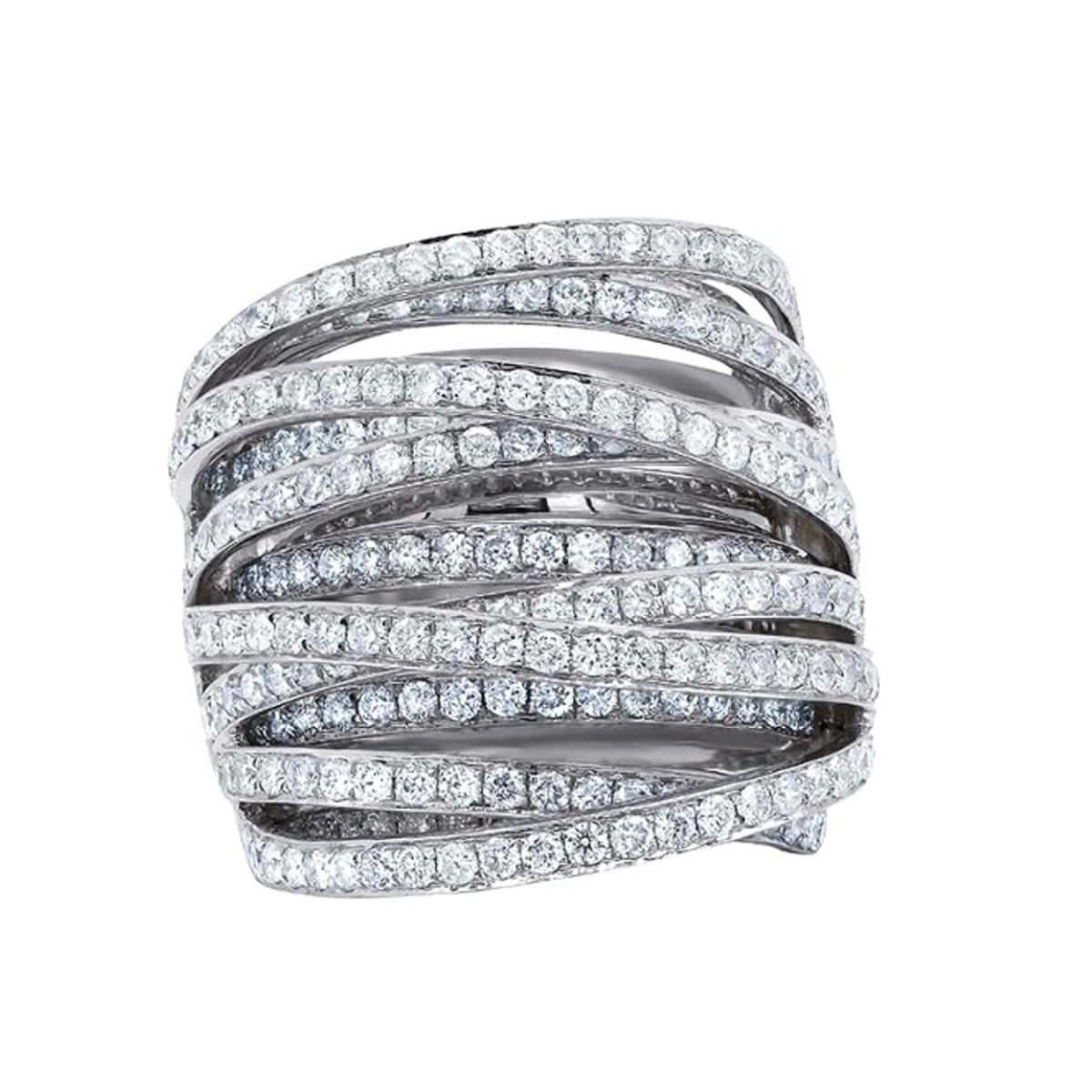 Diamond Layered Ring