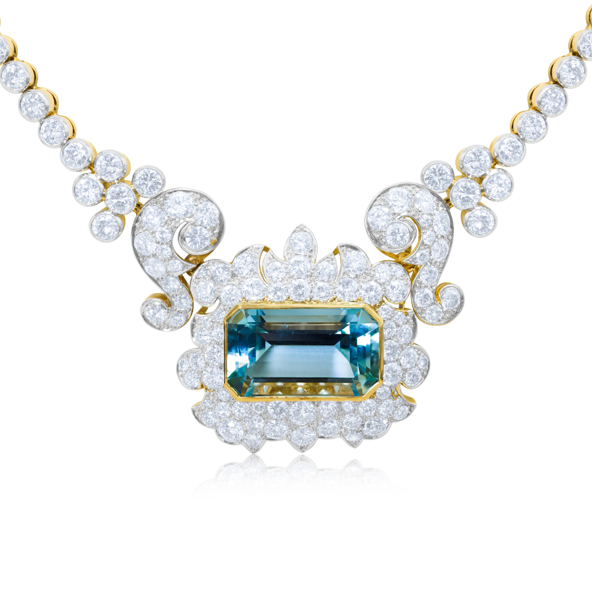 gold diamond necklace for women