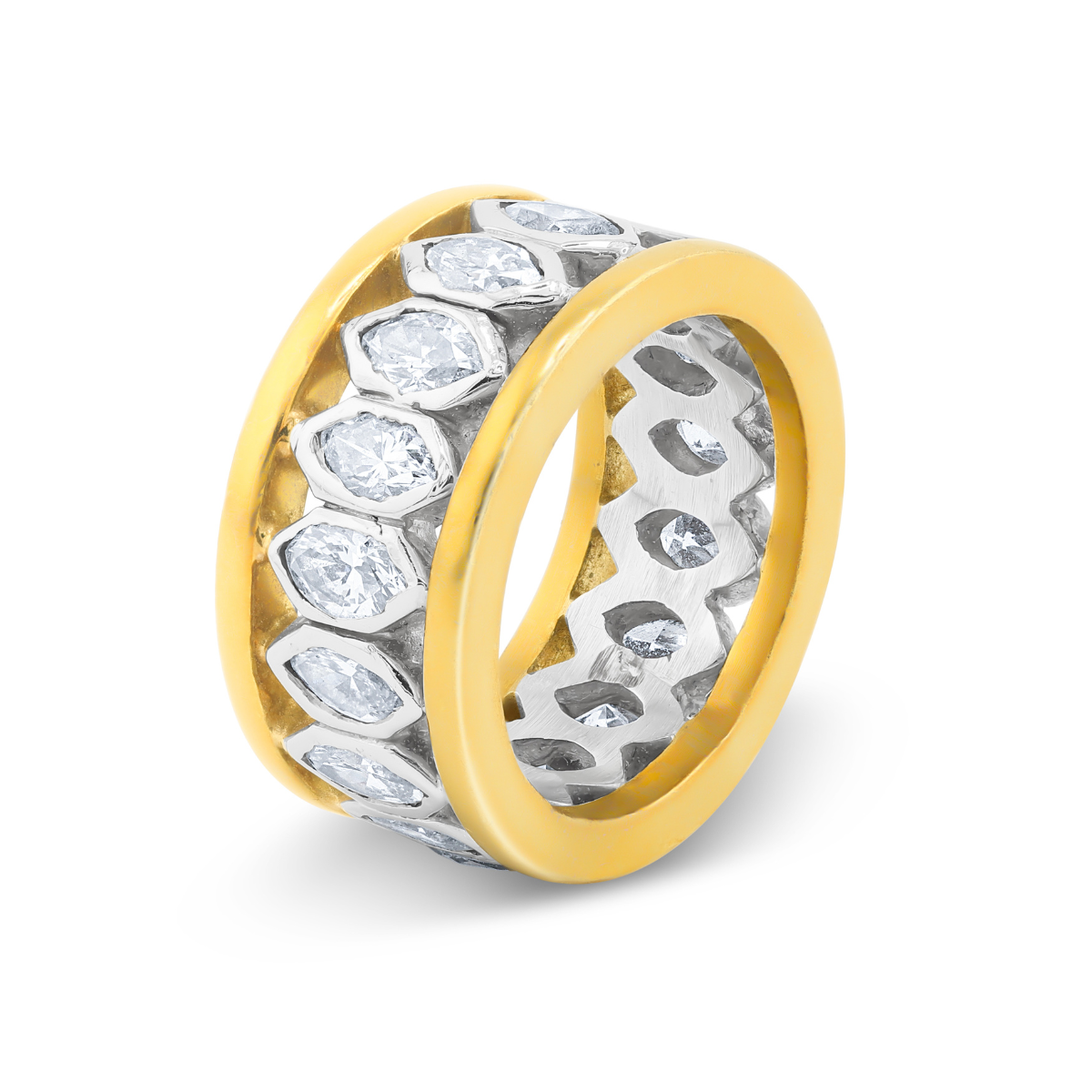 diamond band engagement ring