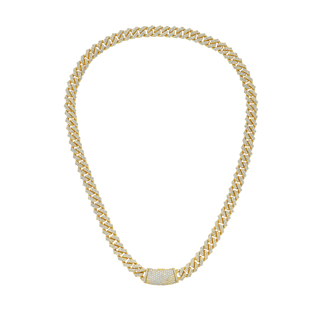 18k gold curb chain necklace