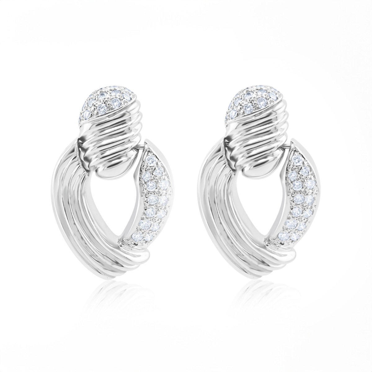 Diamond Grooves Earring