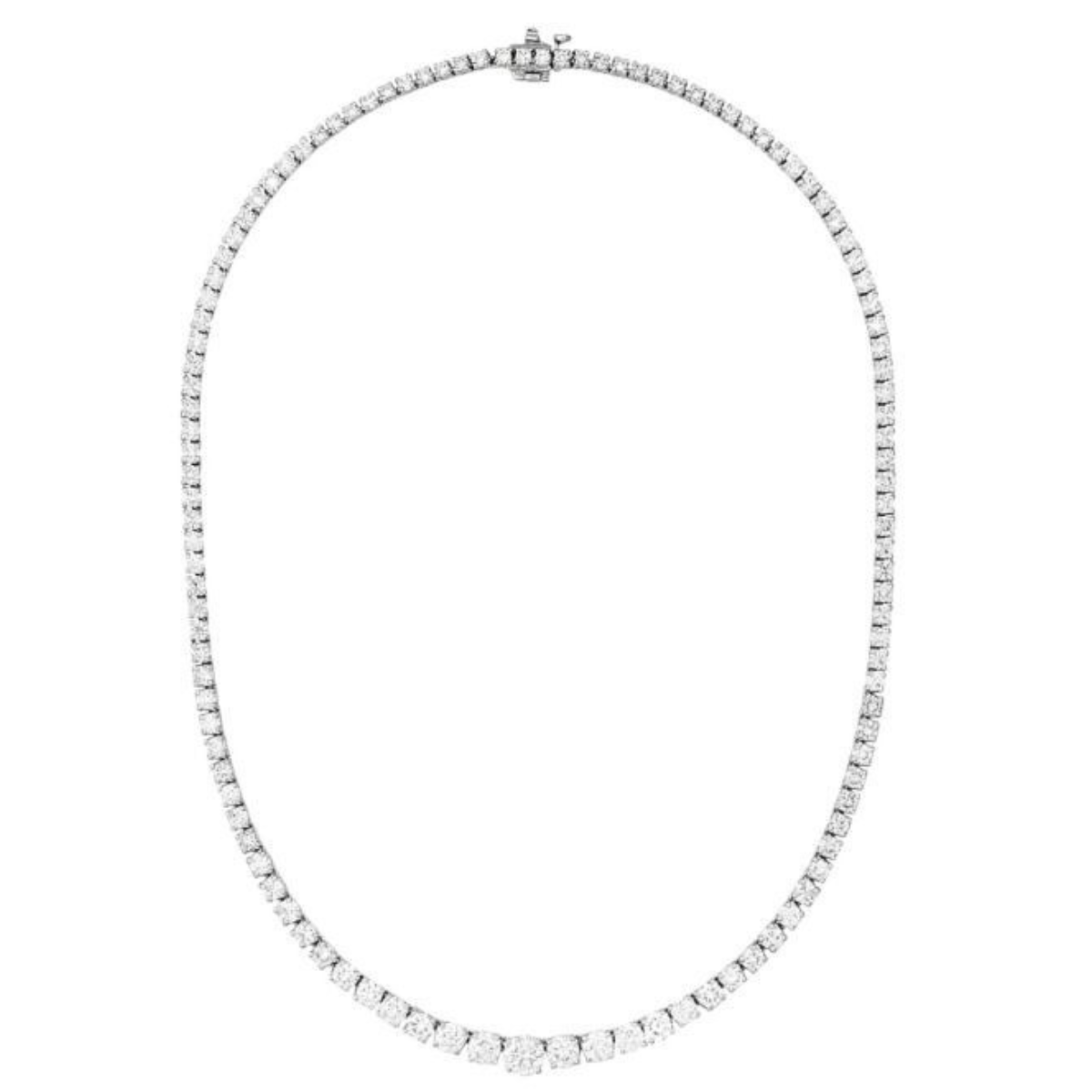 17.60cts Graduated Tennis Necklace