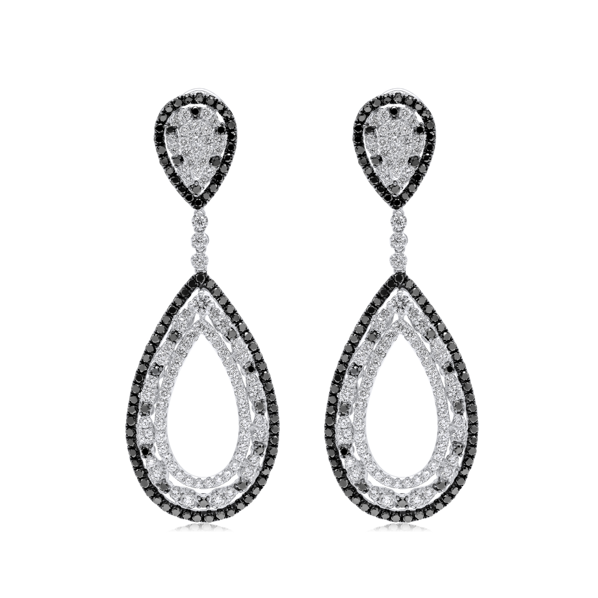 pearl drop earrings silver