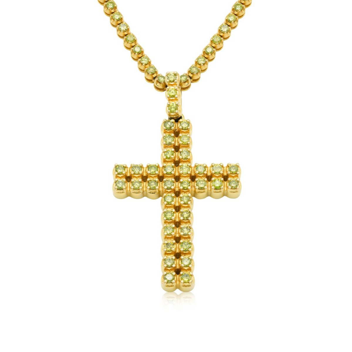Yellow Diamond Cross