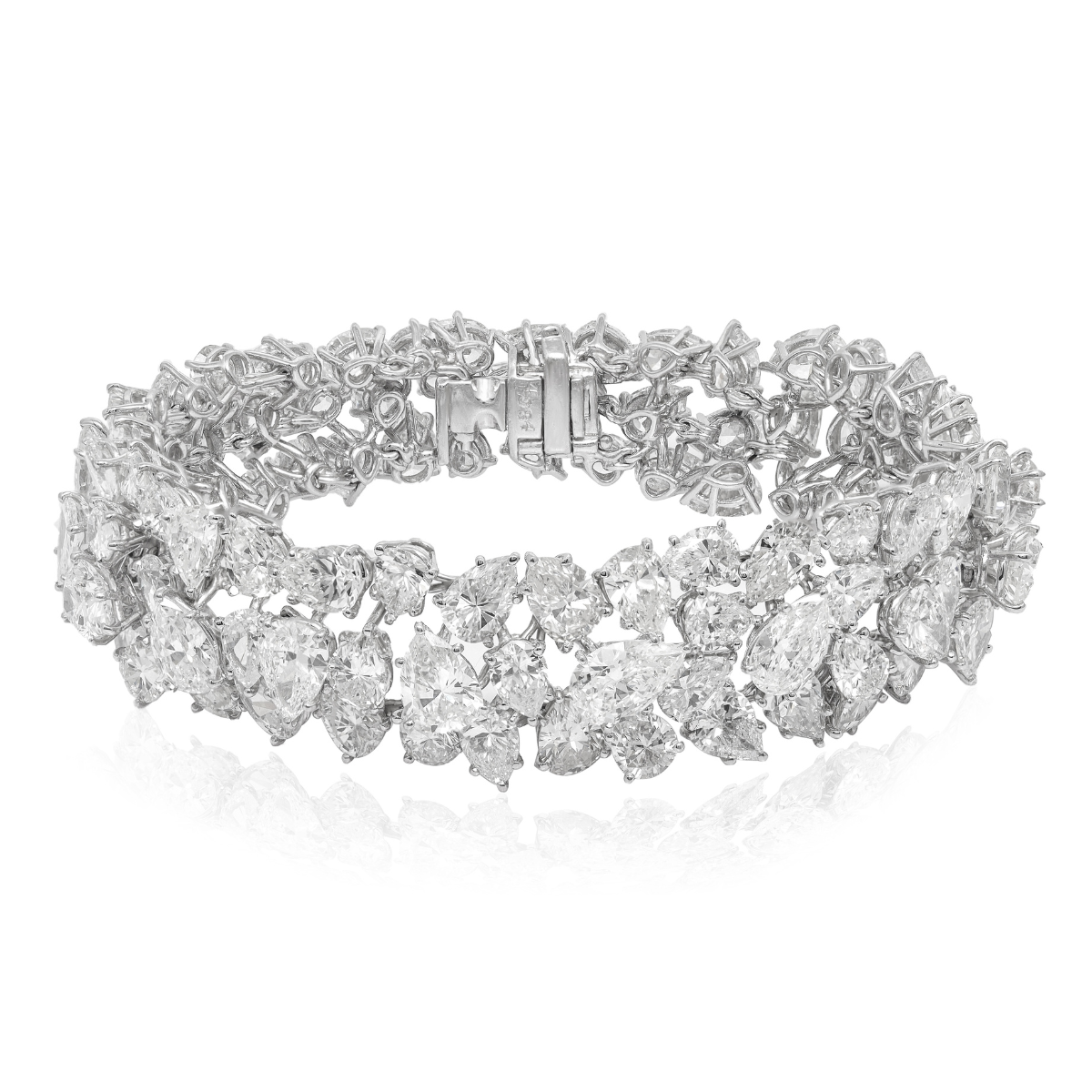 Diamond Cluster Multi Shaped Bracelet