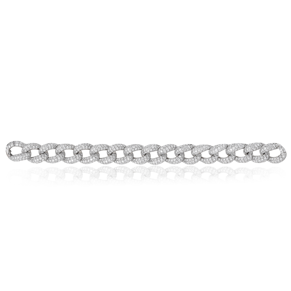 Pave Curb-linked Bracelet