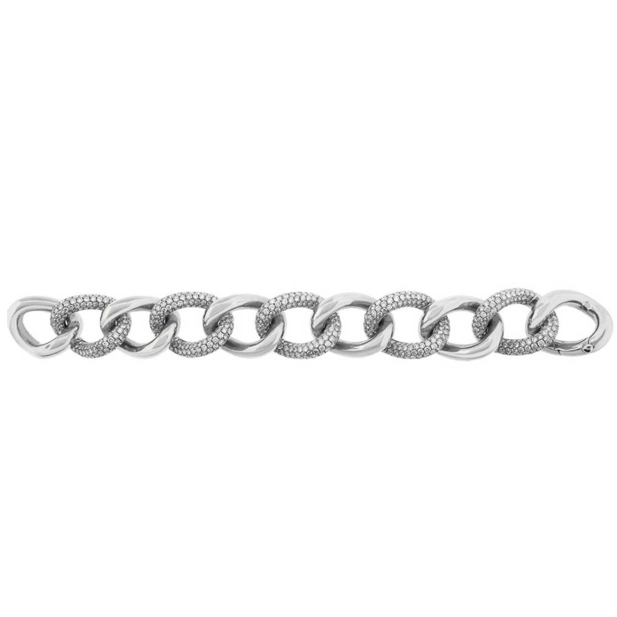 cuban link bracelet silver
