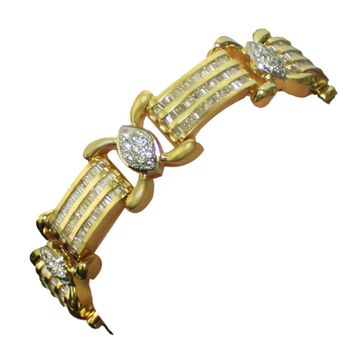 Art Deco Diamond Link Bracelet