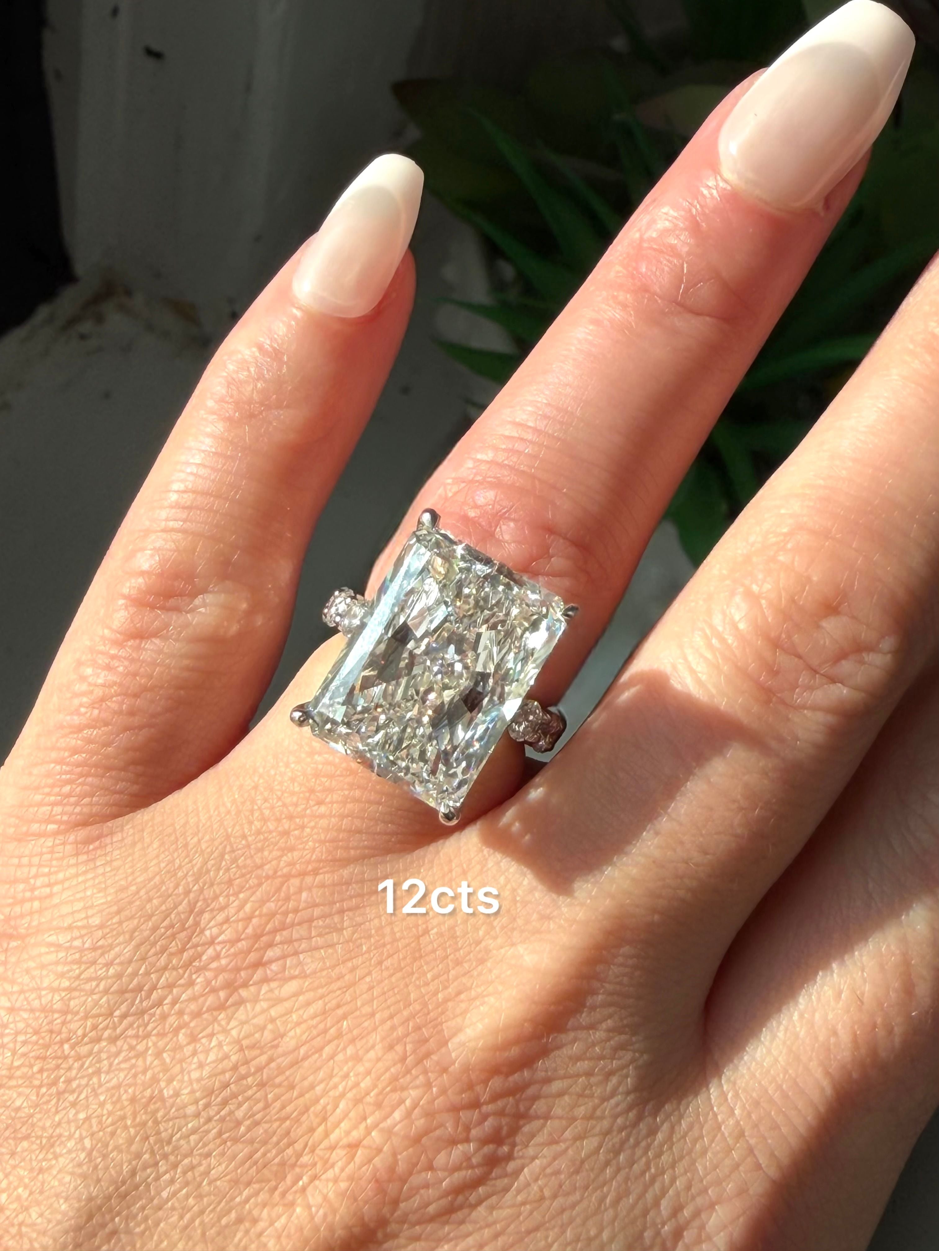 Lab Grown Radiant Diamond Ring