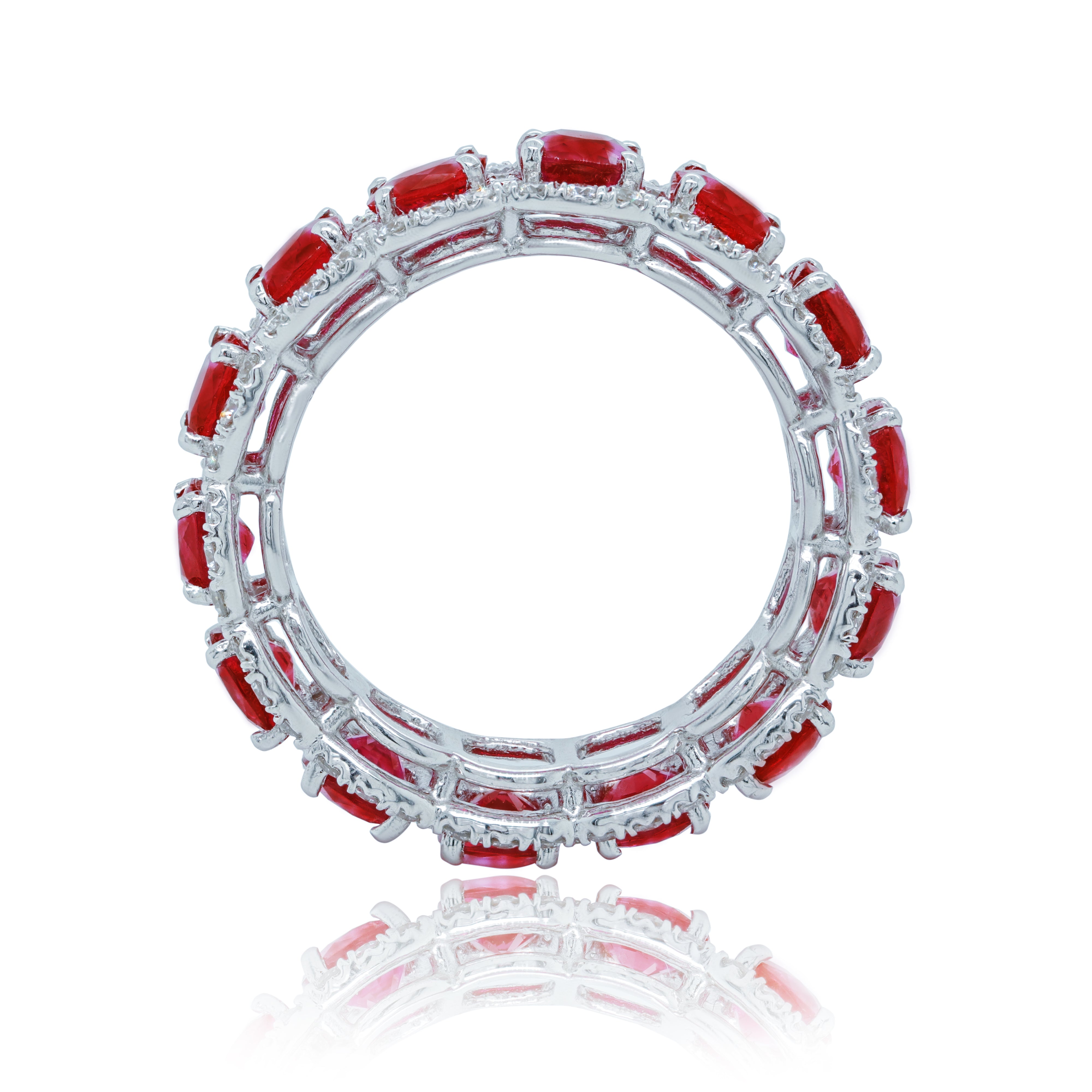 Ruby Diamond Eternity Band