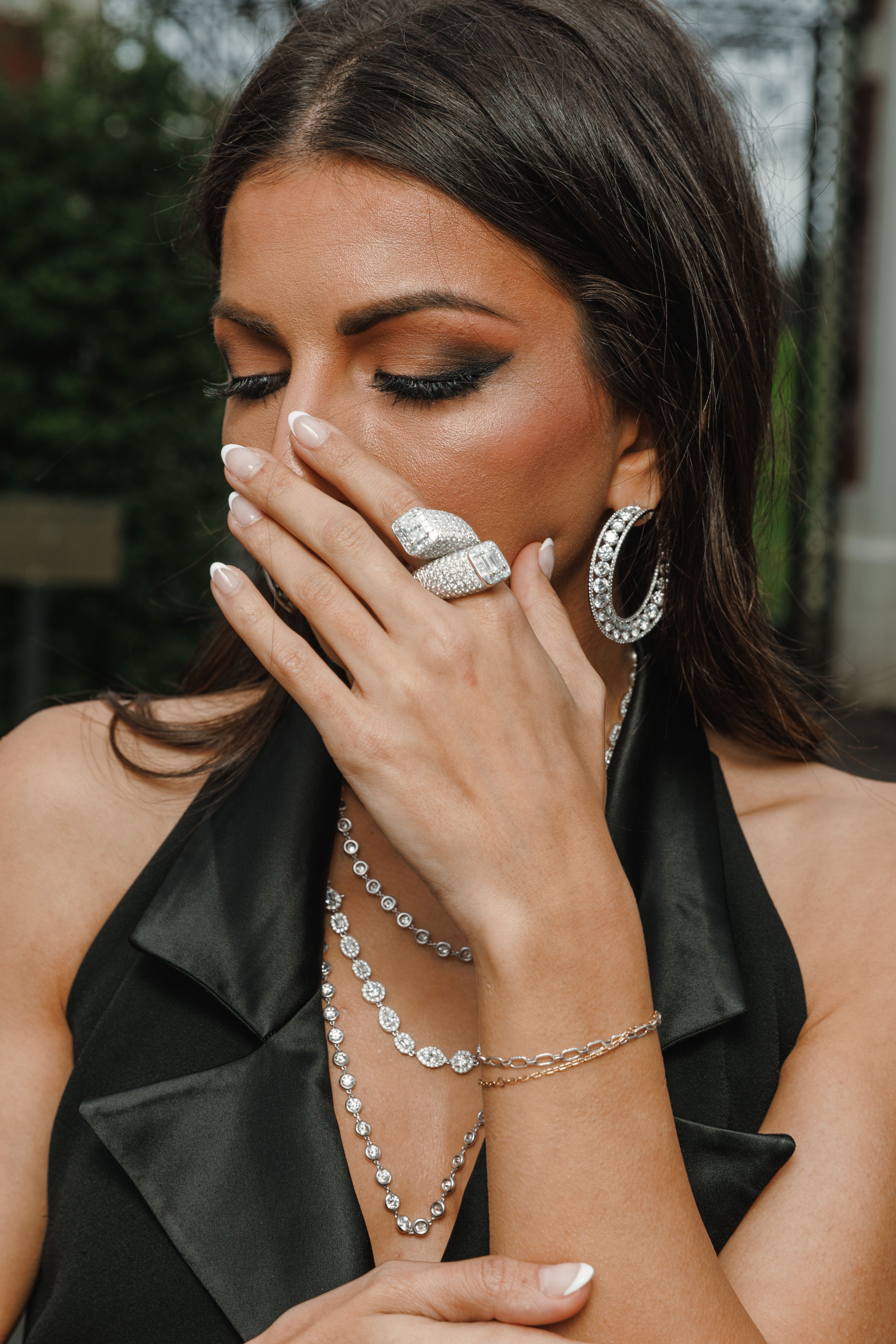 25.77cts Diamond Halo Hoops