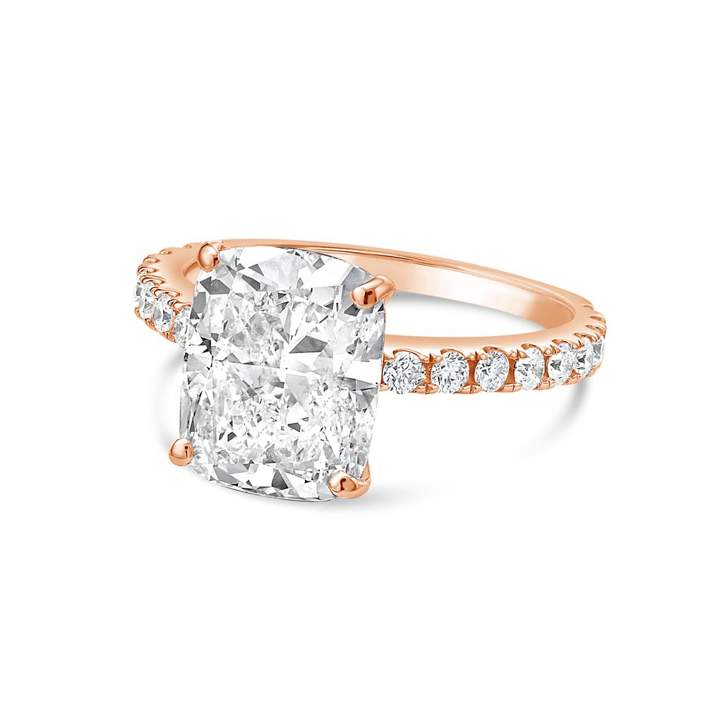 cushion cut pave band