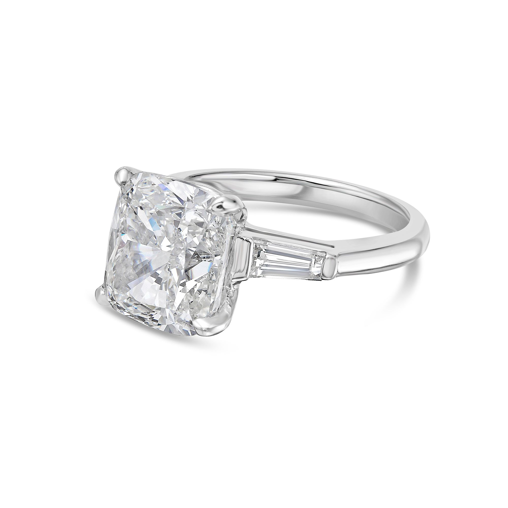 diamond ring with baguettes