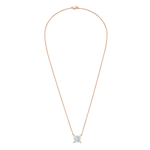 Lab Grown Diamond East West Princess Pendant