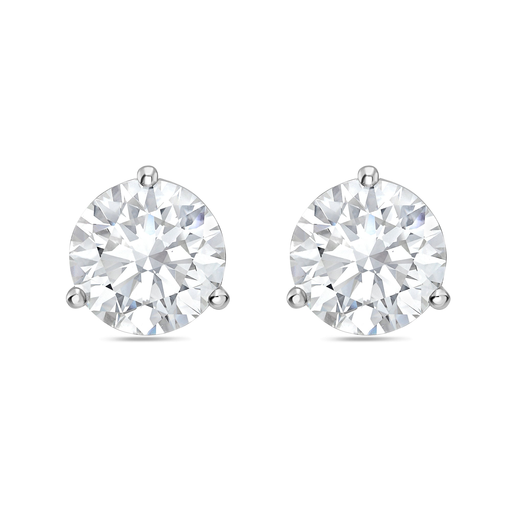 lab grown martini setting earrings
