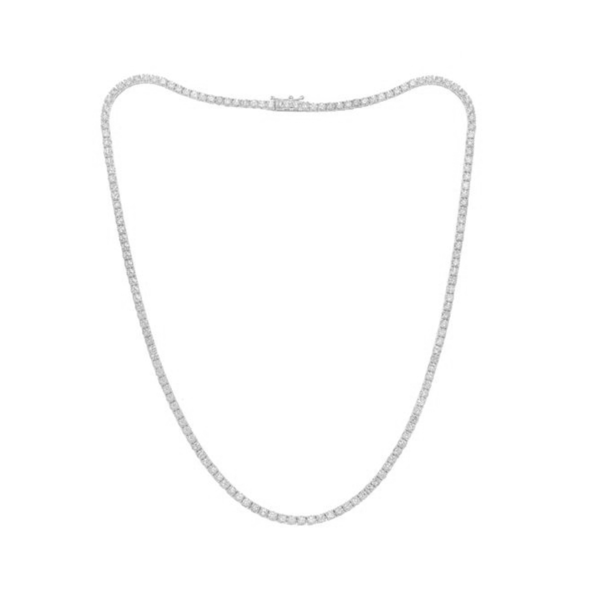 lab grown tennis necklaces