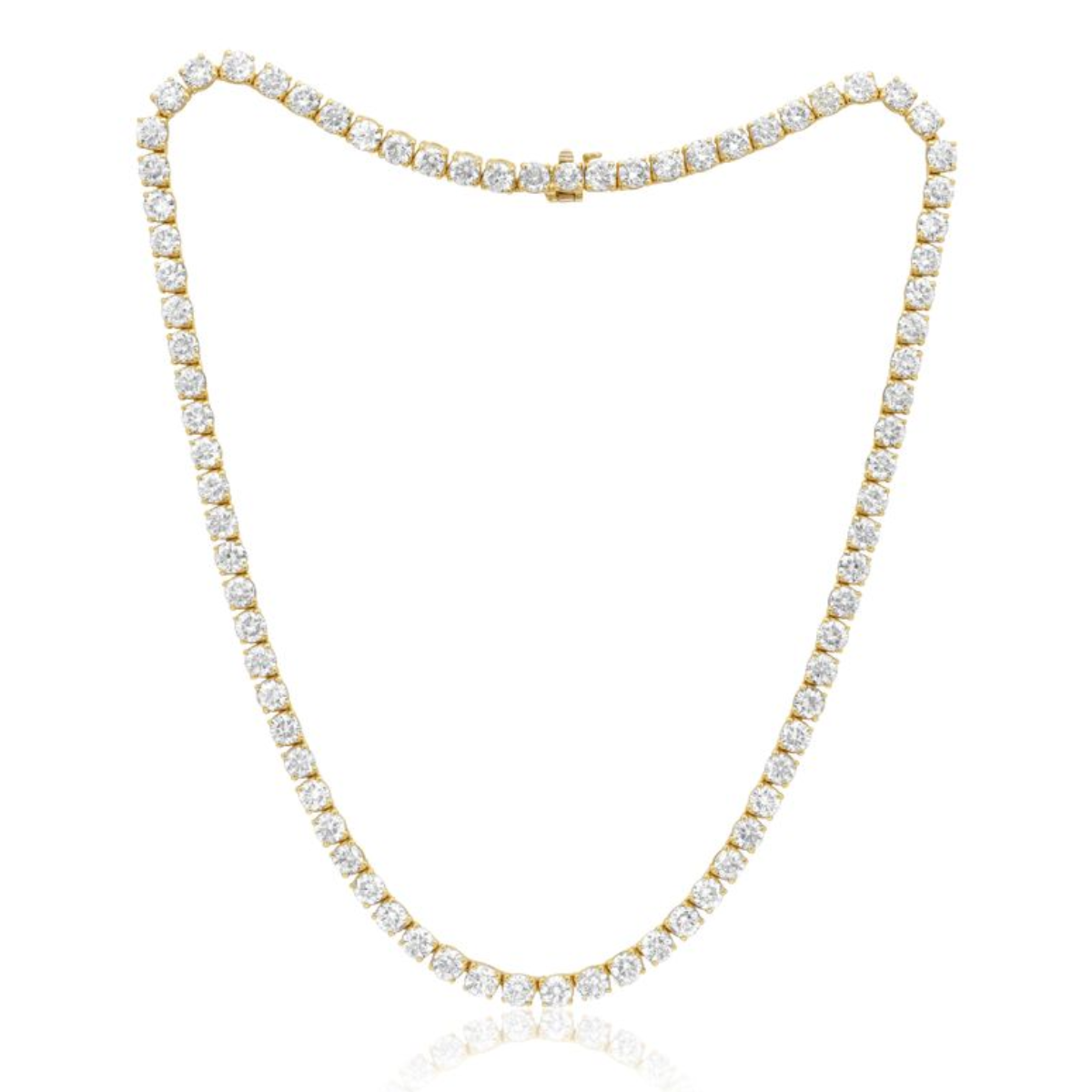 ladies diamond tennis necklace