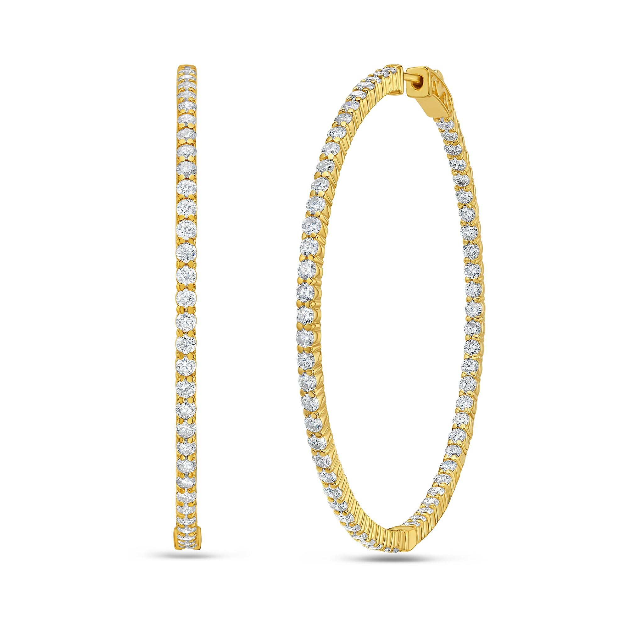 large hoop earrings diamond