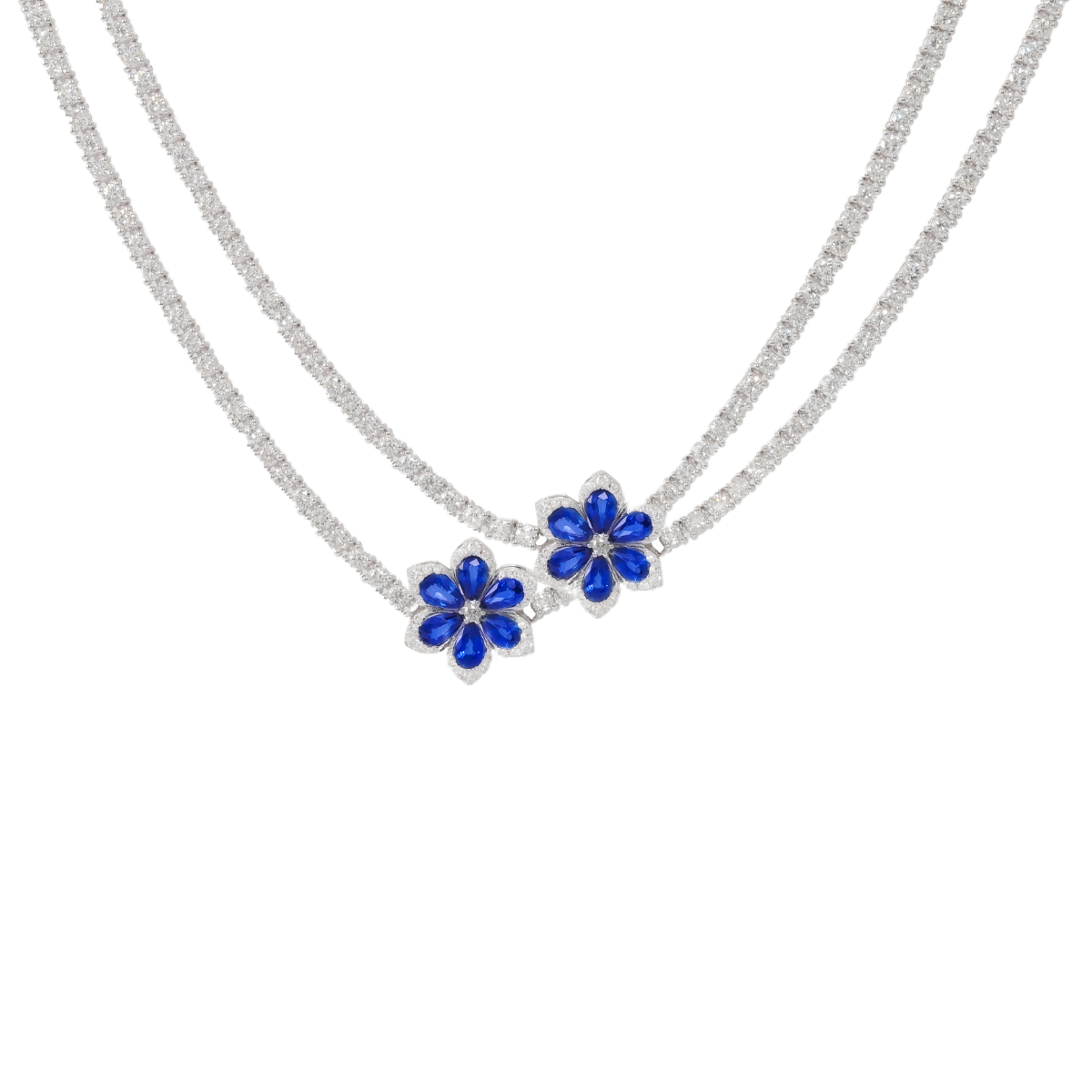 37.50ct Diamond Tennis Necklace