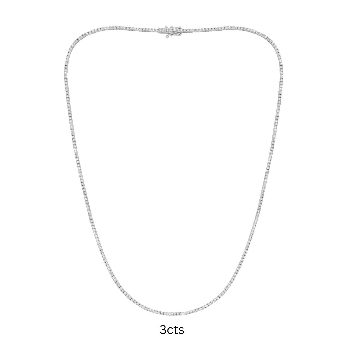 4 Prong Tennis Necklace