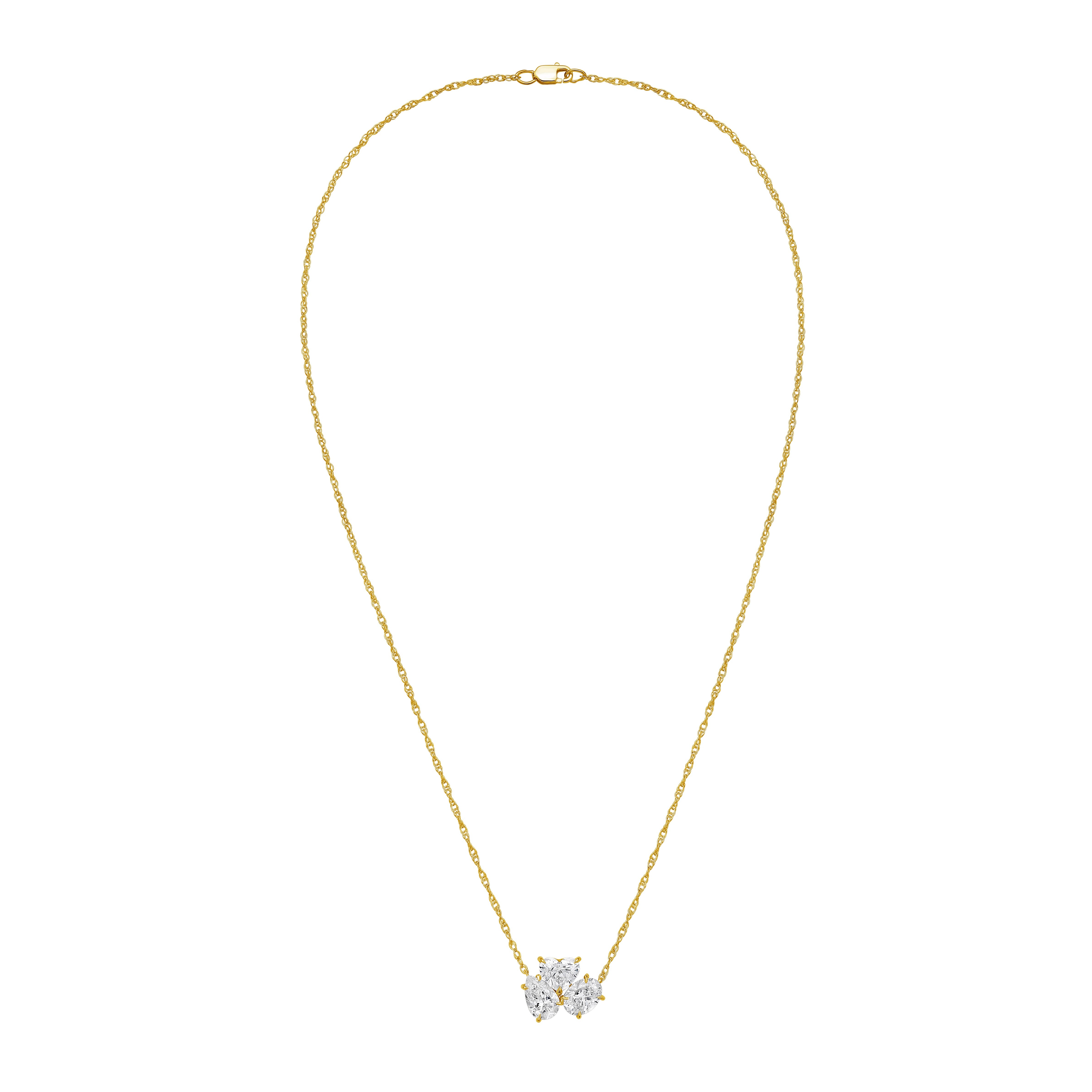 necklace with 3 stones