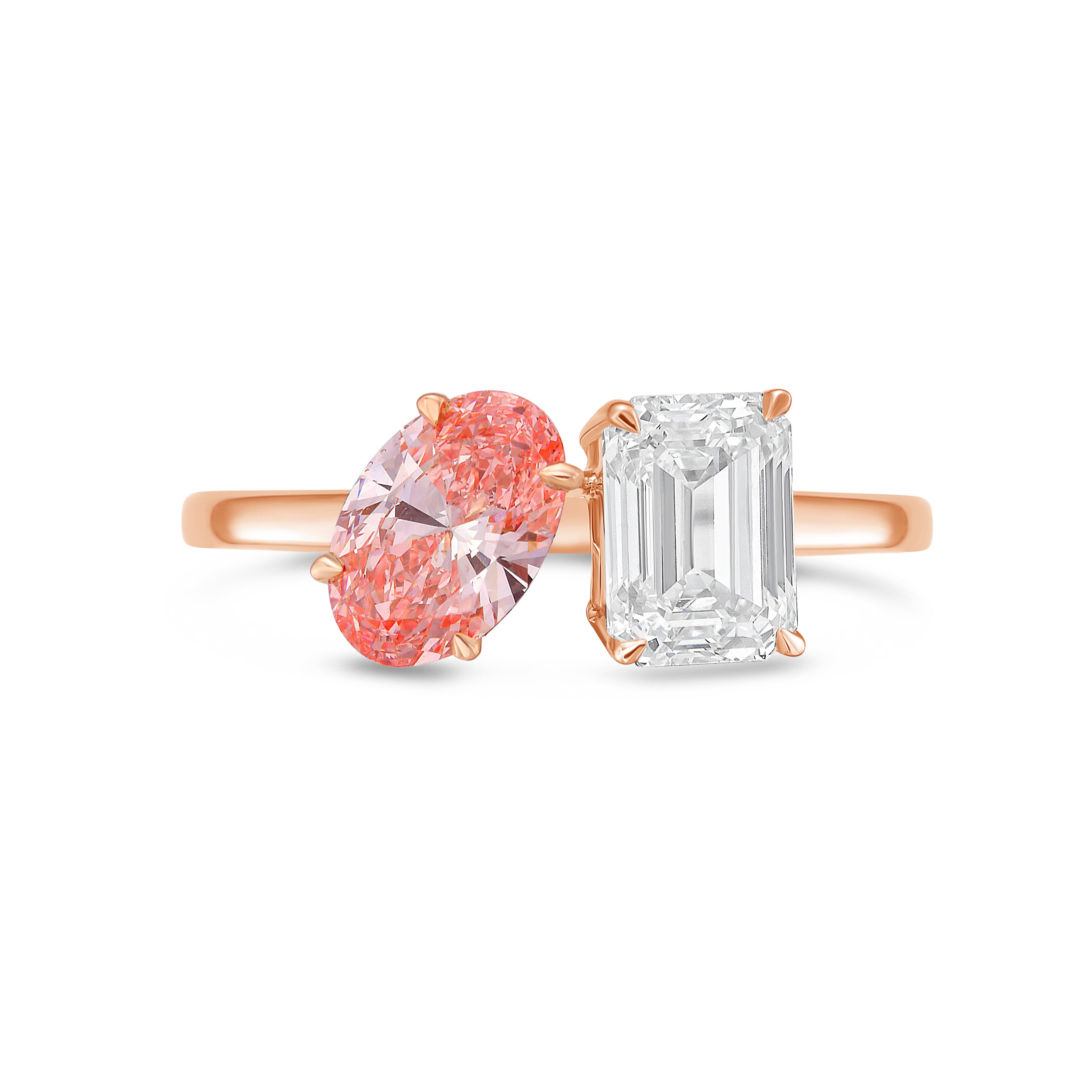 pink diamond engagement ring