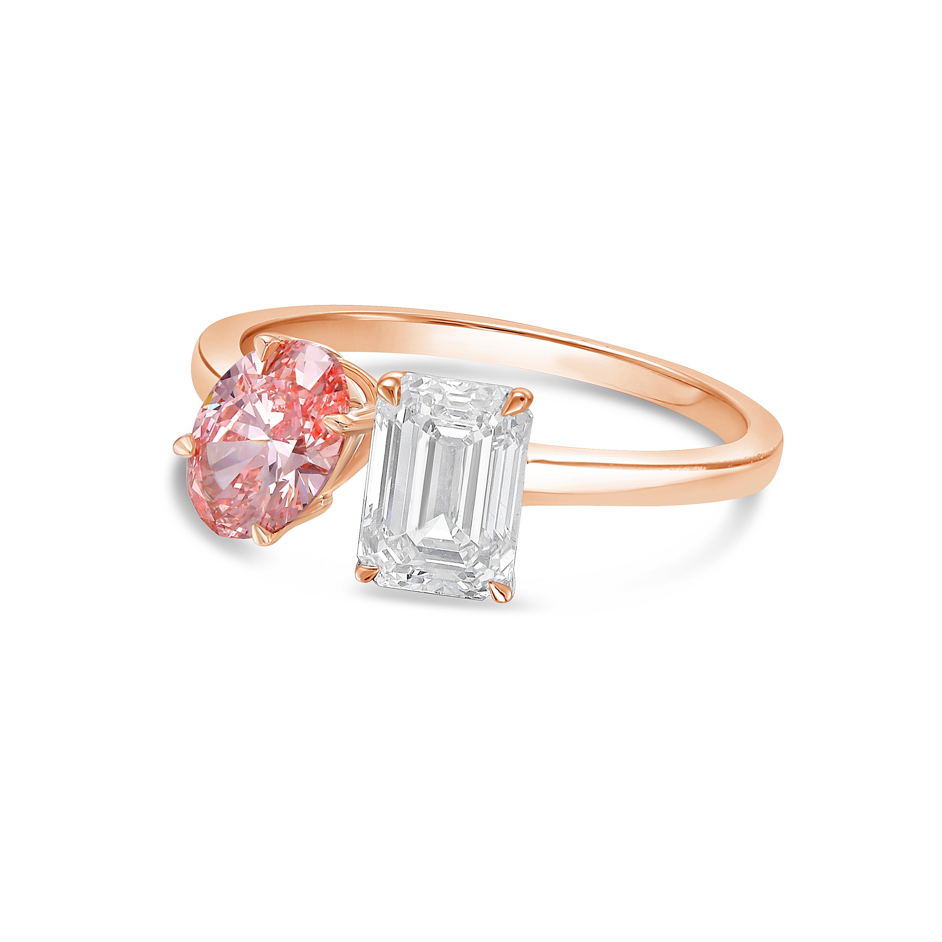 pink diamond engagement rings