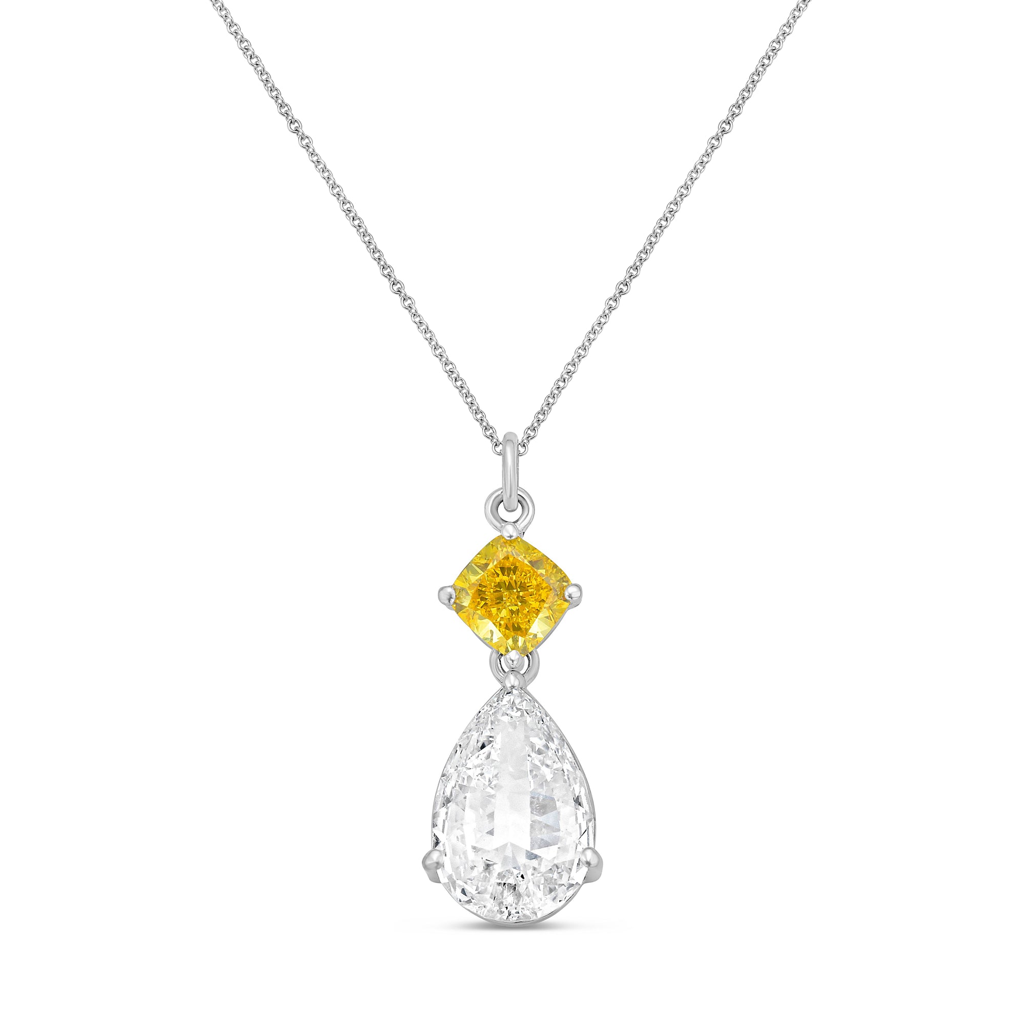 two diamond necklace