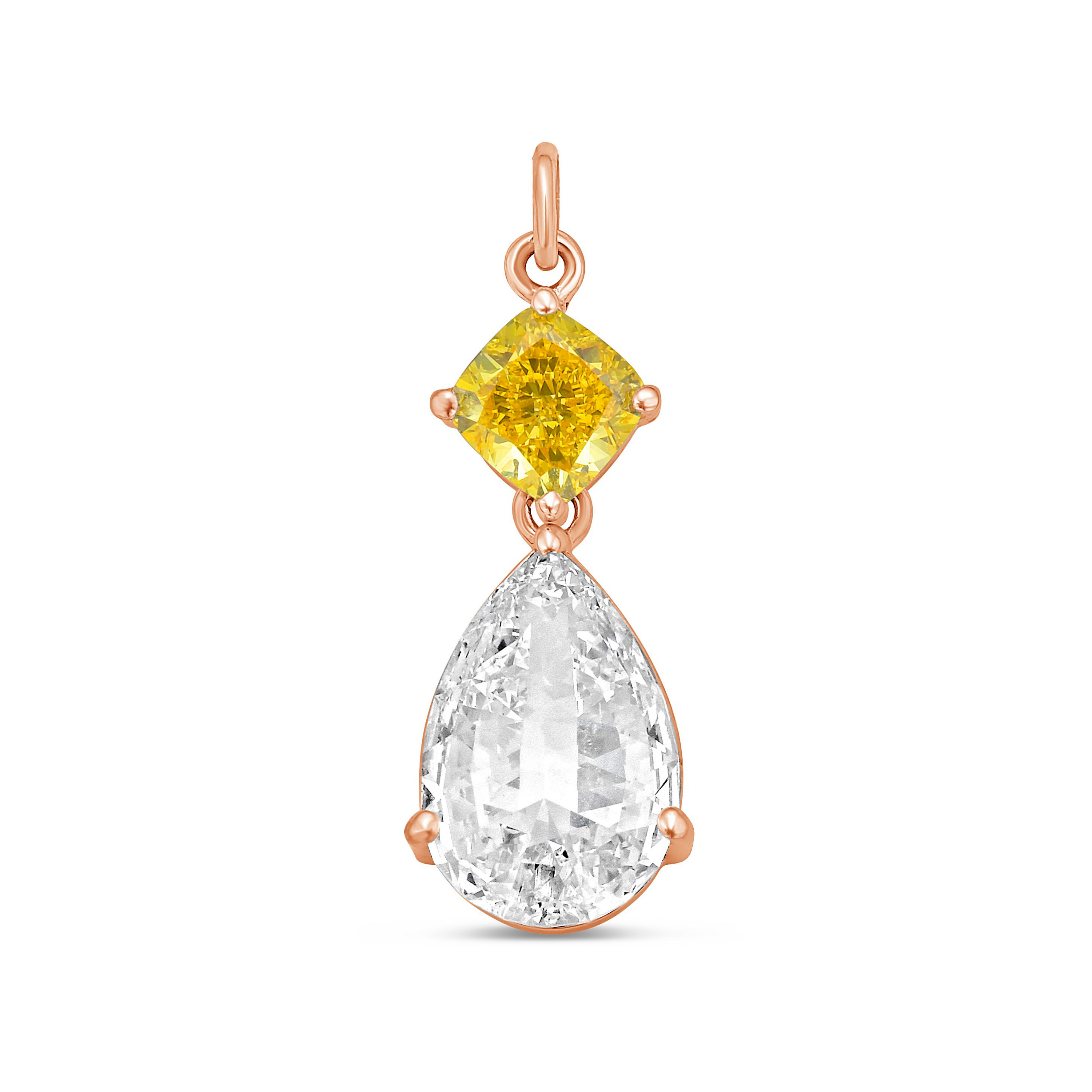 two stone diamond necklace