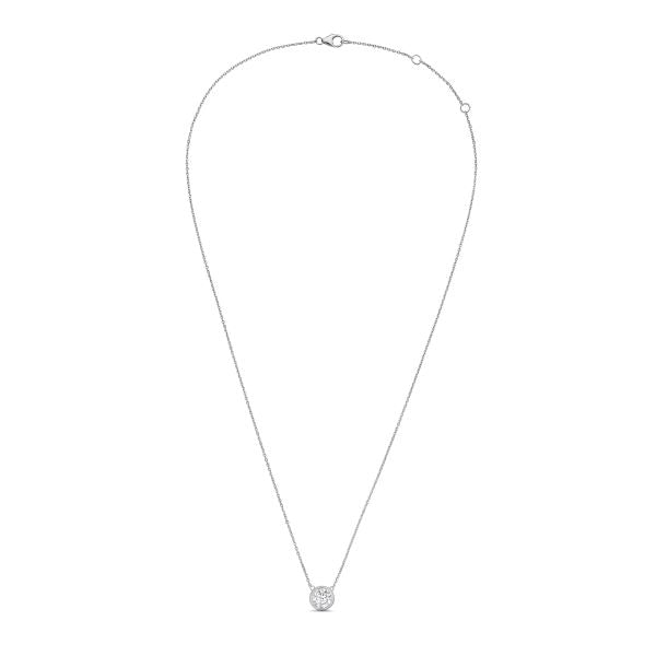 Lab Grown Round Diamond Bezel Pendant