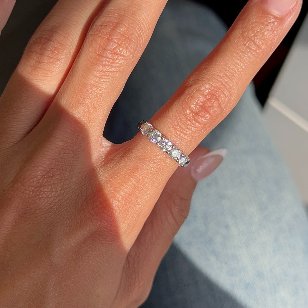 5 Stone Diamond Band