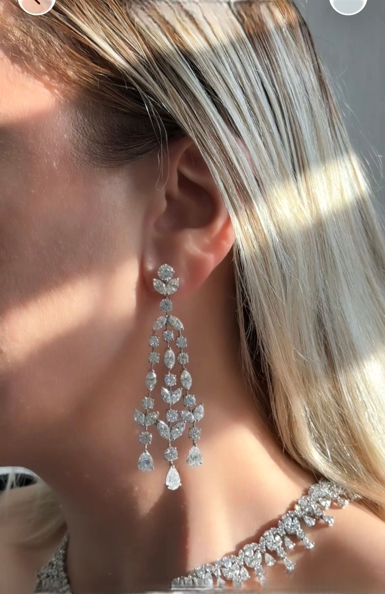 Diamond Chandelier Earrings