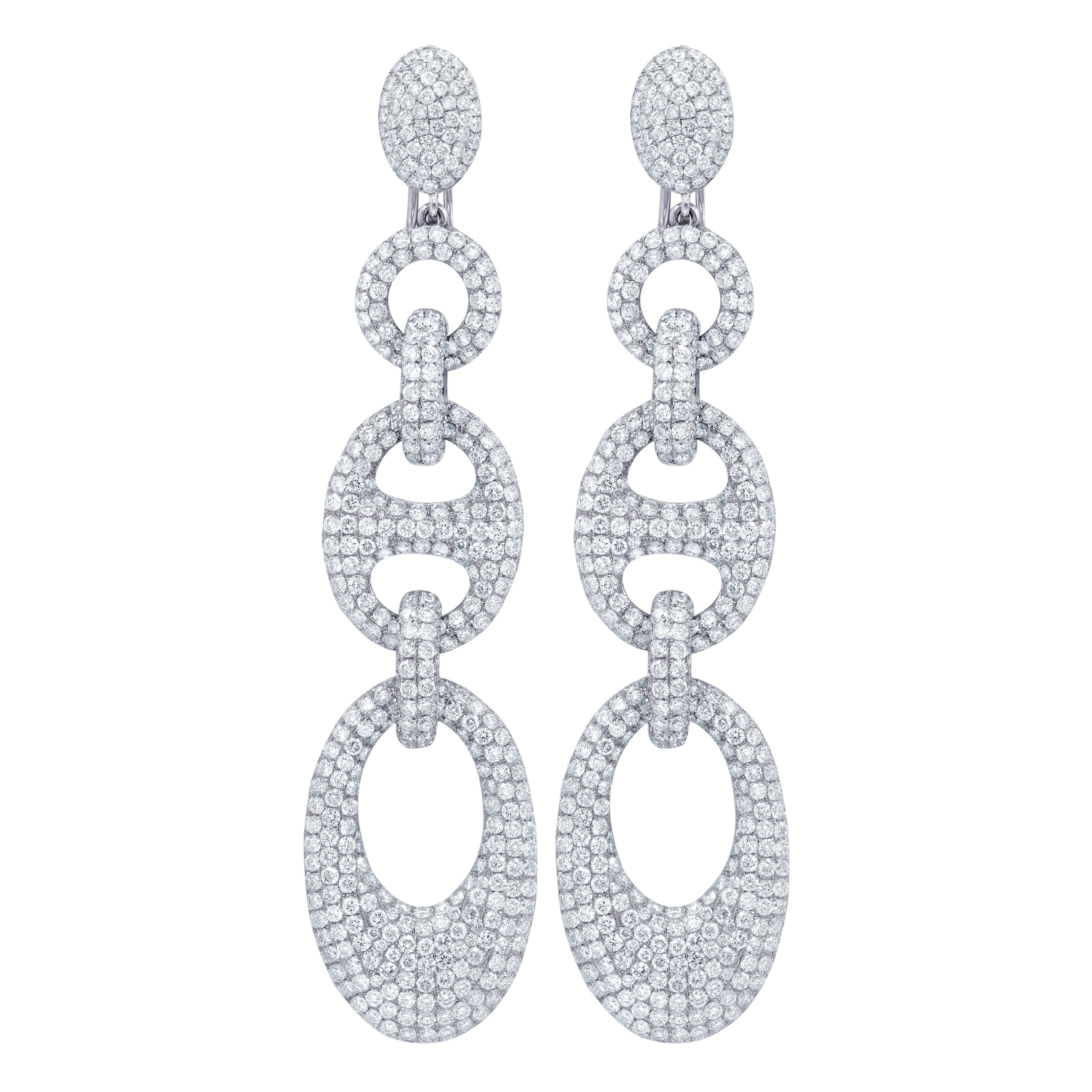 Pave Linked Earring