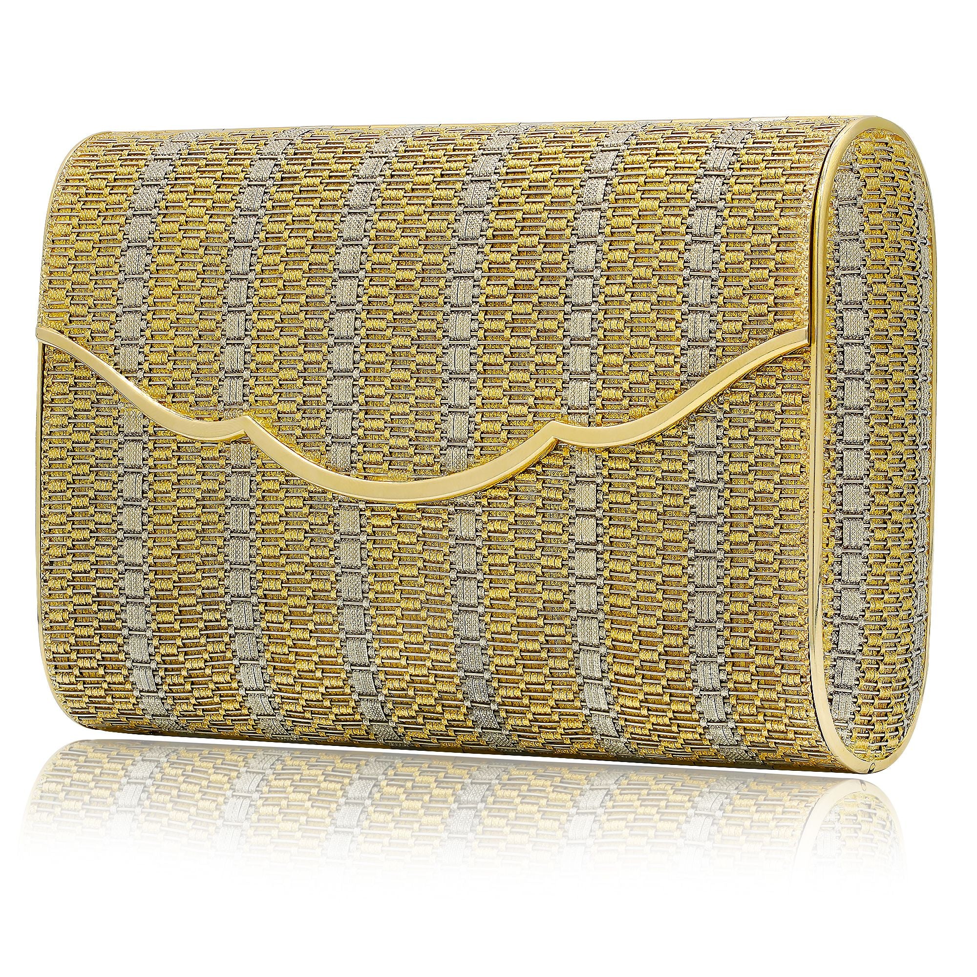 gold clutch purse evening