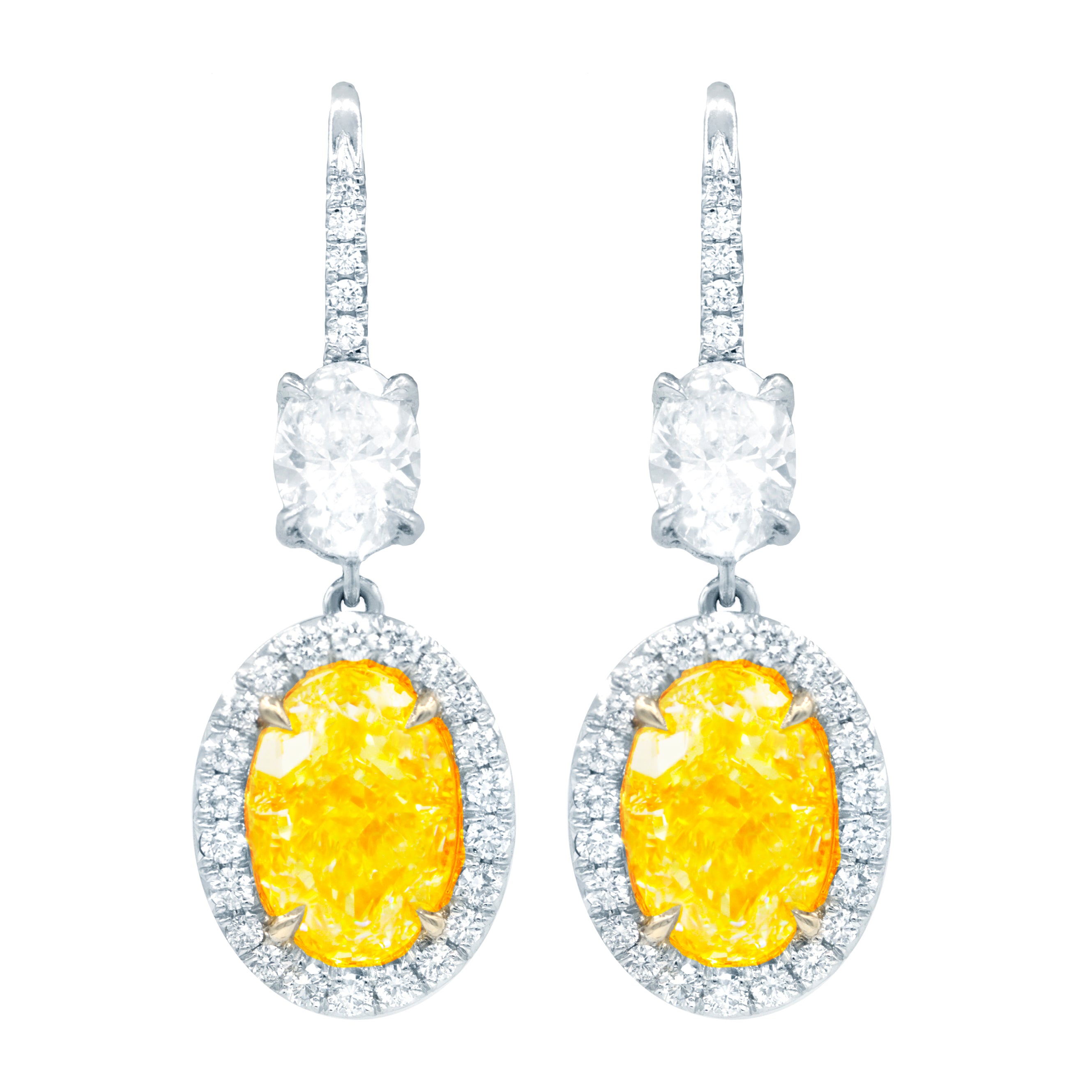 yellow diamond earrings graff