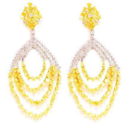 Two Tone Chandelier Earring